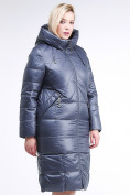 Купить Куртка зимняя женская классическая темно-серого цвета 108-915_25TC, фото 3