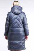 Купить Куртка зимняя женская классическая темно-серого цвета 108-915_25TC, фото 4