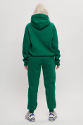 Купить Трикотажный спортивный костюм женский с начесом темно-зеленого цвета 1084TZ, фото 6