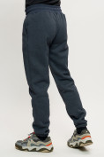 Купить Брюки джоггеры с начесом мужские зимние темно-синего цвета 10941TS, фото 9