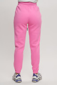 Купить Джоггеры женские на флисе зимние розового цвета 1097R, фото 10