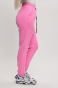 Купить Джоггеры женские на флисе зимние розового цвета 1097R, фото 11