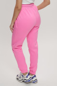 Купить Джоггеры женские на флисе зимние розового цвета 1097R, фото 7