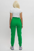 Купить Джоггеры женские на флисе зимние зеленого цвета 1097Z, фото 10