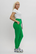 Купить Джоггеры женские на флисе зимние зеленого цвета 1097Z, фото 11