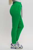 Купить Джоггеры женские на флисе зимние зеленого цвета 1097Z, фото 6