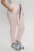 Купить Джоггеры женские на флисе зимние светло-розового цвета 1097Sz, фото 2