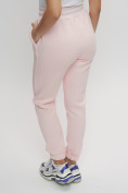Купить Джоггеры женские на флисе зимние светло-розового цвета 1097Sz, фото 3