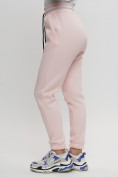 Купить Джоггеры женские на флисе зимние светло-розового цвета 1097Sz, фото 4