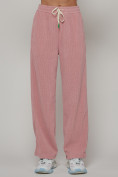 Купить Брюки трубы женские вельветовые спортивные розового цвета 109R, фото 12