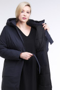 Купить Куртка зимняя женская классическая темно-синего цвета 110-905_18TS, фото 7