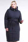 Купить Куртка зимняя женская классическая темно-синего цвета 110-905_18TS, фото 2