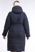 Купить Куртка зимняя женская классическая темно-синего цвета 110-905_18TS, фото 4