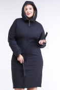 Купить Куртка зимняя женская классическая темно-синего цвета 110-905_18TS, фото 5