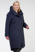 Купить Куртка зимняя женская классическая темно-синего цвета 118-932_15TS, фото 3