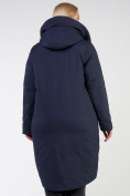 Купить Куртка зимняя женская классическая темно-синего цвета 118-932_15TS, фото 4