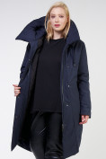 Купить Куртка зимняя женская классическая темно-синего цвета 118-932_15TS, фото 8