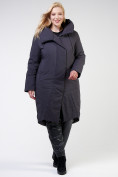Купить Куртка зимняя женская классическая темно-серого цвета 118-932_18TC