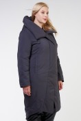 Купить Куртка зимняя женская классическая темно-серого цвета 118-932_18TC, фото 3