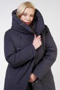 Купить Куртка зимняя женская классическая темно-серого цвета 118-932_18TC, фото 7