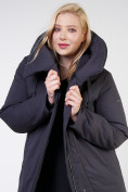 Купить Куртка зимняя женская классическая темно-серого цвета 118-932_18TC, фото 8