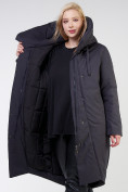 Купить Куртка зимняя женская классическая темно-серого цвета 118-932_18TC, фото 9