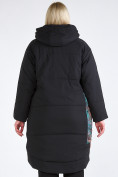 Купить Куртка зимняя женская классическая БАТАЛ черного цвета 112-901_701Ch, фото 6