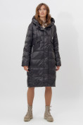 Купить Пальто утепленное женское зимние черного цвета 11201Ch