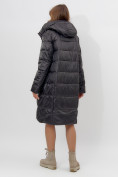 Купить Пальто утепленное женское зимние черного цвета 11201Ch, фото 12