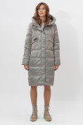 Купить Пальто утепленное женское зимние светло-серого цвета 11201SS