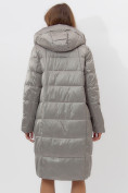 Купить Пальто утепленное женское зимние светло-серого цвета 11201SS, фото 9