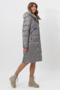 Купить Пальто утепленное женское зимние серого цвета 11201Sr, фото 13