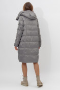 Купить Пальто утепленное женское зимние серого цвета 11201Sr, фото 7