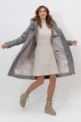 Купить Пальто утепленное женское зимние серого цвета 11201Sr, фото 8