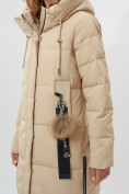 Купить Пальто утепленное женское зимние бежевого цвета 11207B, фото 17