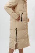 Купить Пальто утепленное женское зимние бежевого цвета 11207B, фото 18