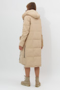 Купить Пальто утепленное женское зимние бежевого цвета 11207B, фото 5