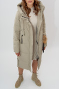 Купить Пальто утепленное женское зимние бирюзового цвета 11207Br, фото 13