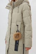 Купить Пальто утепленное женское зимние бирюзового цвета 11207Br, фото 7