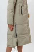Купить Пальто утепленное женское зимние бирюзового цвета 11207Br, фото 8
