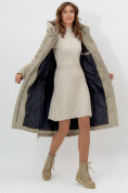 Купить Пальто утепленное женское зимние бирюзового цвета 11207Br, фото 9