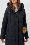 Купить Пальто утепленное женское зимние черного цвета 11207Ch, фото 13