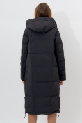 Купить Пальто утепленное женское зимние черного цвета 11207Ch, фото 16