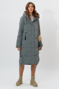 Купить Пальто утепленное женское зимние цвета хаки 11207Kh