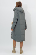 Купить Пальто утепленное женское зимние цвета хаки 11207Kh, фото 9