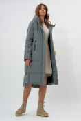Купить Пальто утепленное женское зимние цвета хаки 11207Kh, фото 6