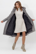 Купить Пальто утепленное женское зимние серого цвета 11207Sr, фото 8