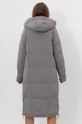 Купить Пальто утепленное женское зимние серого цвета 11207Sr, фото 12