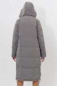 Купить Пальто утепленное женское зимние серого цвета 11207Sr, фото 15