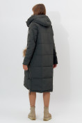 Купить Пальто утепленное женское зимние темно-зеленого цвета 11207TZ, фото 7